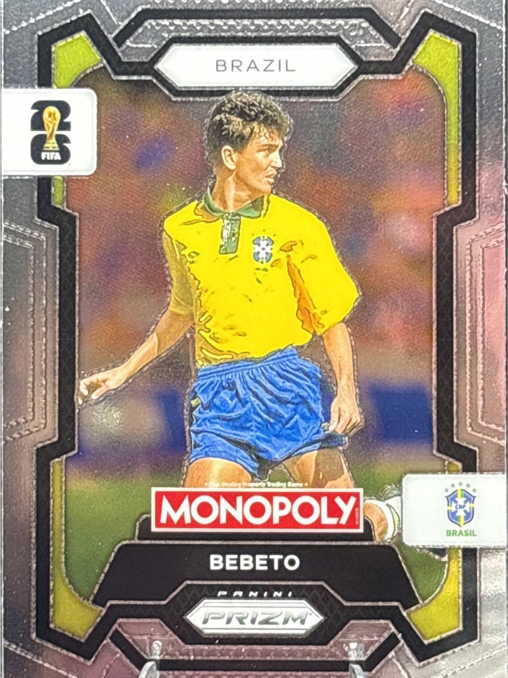 Panini Prizm Monopoly Bebeto Soccer Card